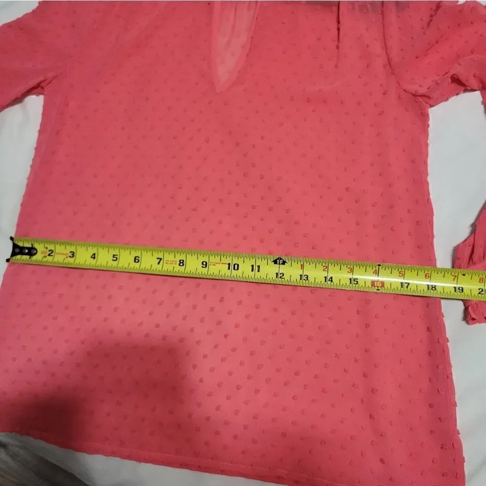 J. Crew Dots Rose/Pink Long Sleeves Sz 2